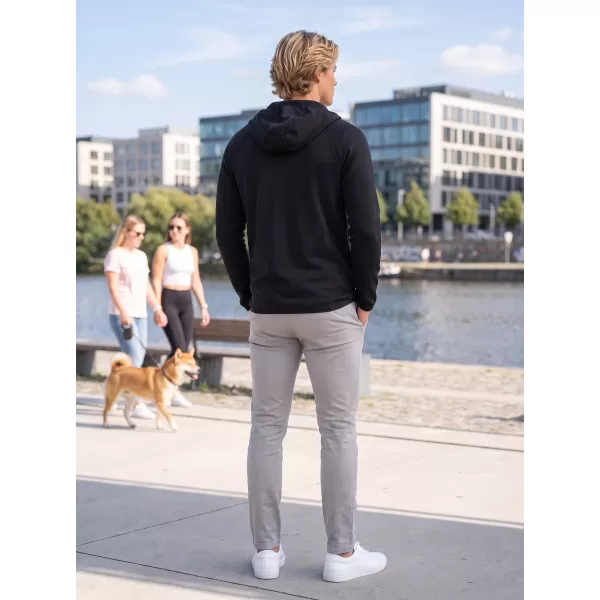  Pánská premium mikina ALTISPORT ALM006417 ČERNÁ 