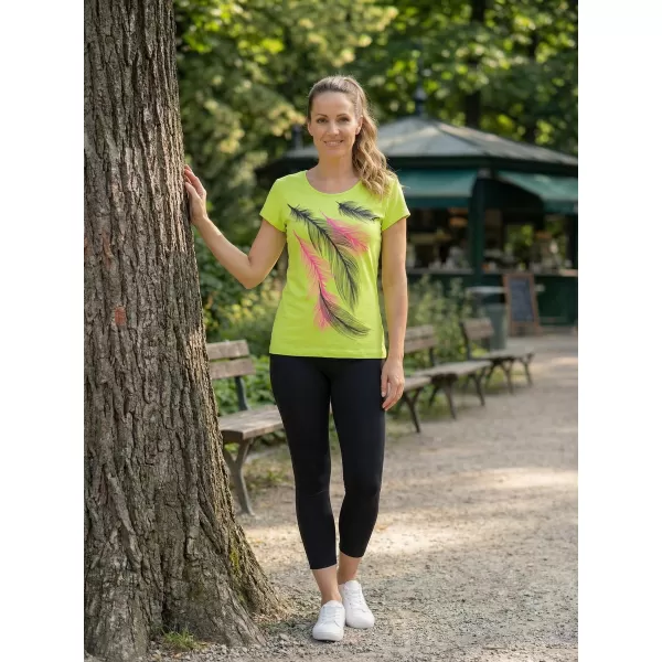  Dámské triko ALTISPORT CARRYOVER ALW112122 LIMETKOVÁ 
