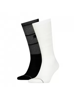 Dámské ponožky PUMA CHILL REVERSED CREW 2P 935275-01 ČERNÁ/BÍLÁ