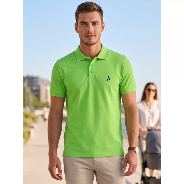  Pánské premium triko s límečkem ALTISPORT ALM002203 APPLE GREEN 