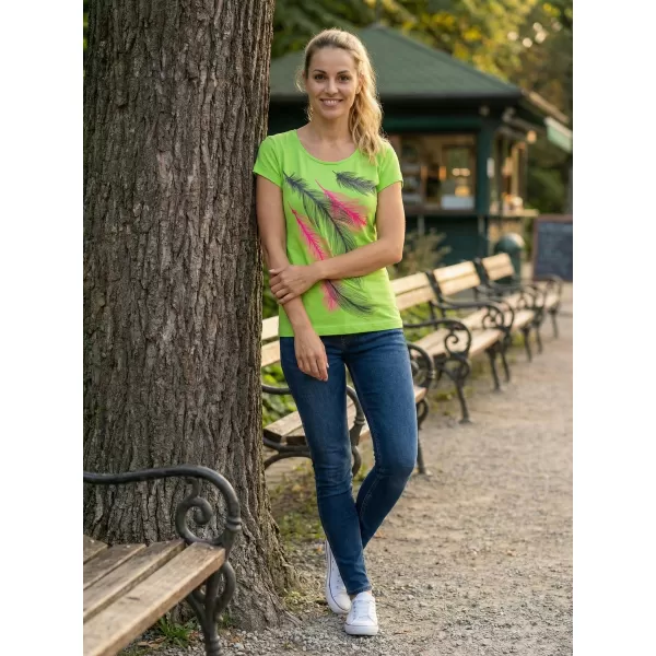  Dámské triko ALTISPORT CARRYOVER ALW112122 APPLE GREEN 