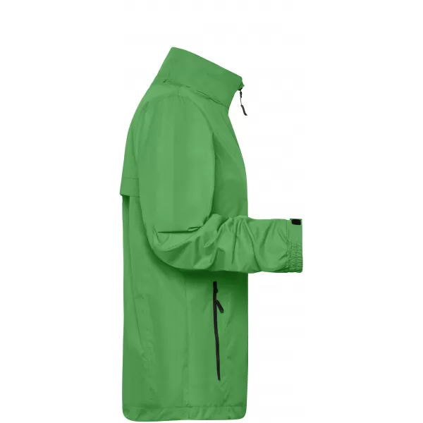  Pánská windbreaker bunda JAMES NICHOLSON JN1041 LIME GREEN/CARBON 