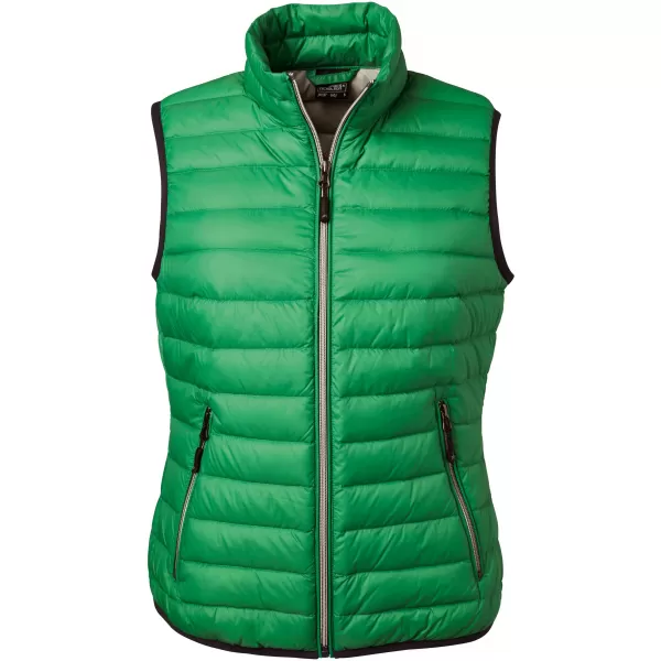  Dámská péřová vesta JAMES NICHOLSON JN1137 FERN GREEN/SILVER 
