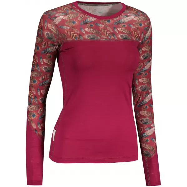  Dámské termo triko SENSOR MERINO IMPRESS 21200019 LILA/FEATHER 