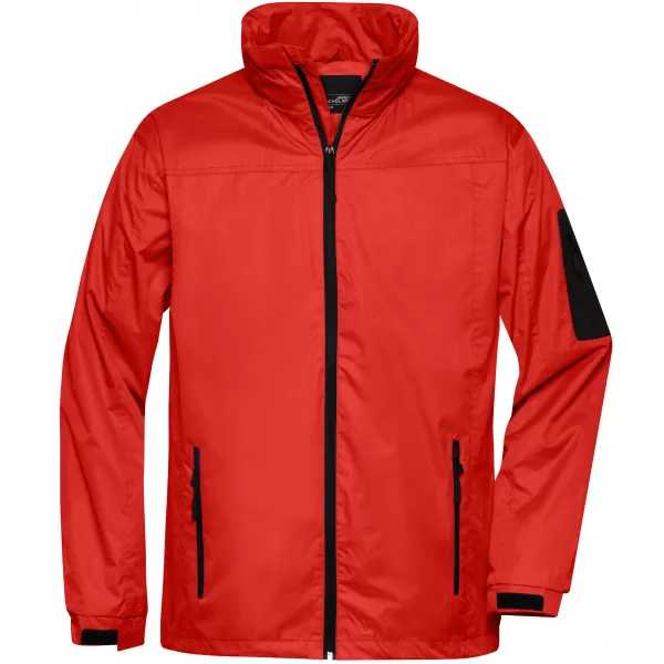  Pánská windbreaker bunda JAMES NICHOLSON JN1041 RED/BLACK 