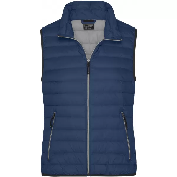  Dámská péřová vesta JAMES NICHOLSON JN1137 INDIGO BLUE/SILVER 