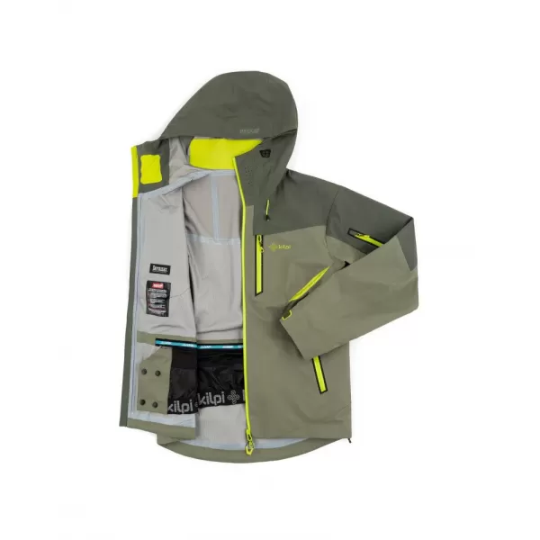  Pánská hardshell bunda KILPI HASTAR-M QM0101KI KHAKI 