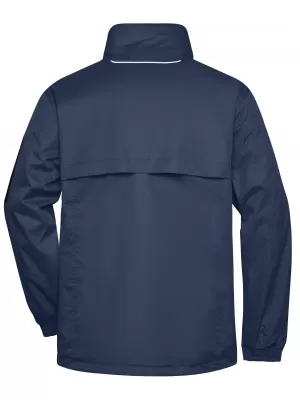 Pánská windbreaker bunda JAMES NICHOLSON JN1041 NAVY/AQUA