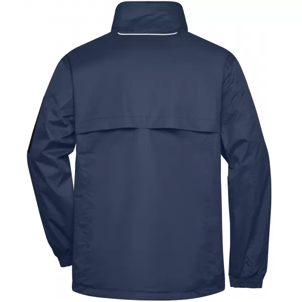  Pánská windbreaker bunda JAMES NICHOLSON JN1041 NAVY/AQUA 