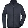 Pánská fleecová mikina JAMES NICHOLSON JN762 DARK GREY MELANGE/SILVER