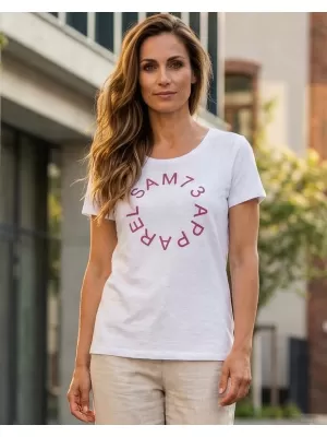 Dámské triko s krátkým rukávem SAM 73 ARIAS WT 825 BÍLÁ