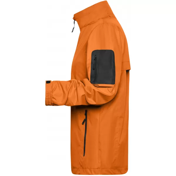  Dámská windbreaker bunda JAMES NICHOLSON JN1040 ORANGE/CARBON 