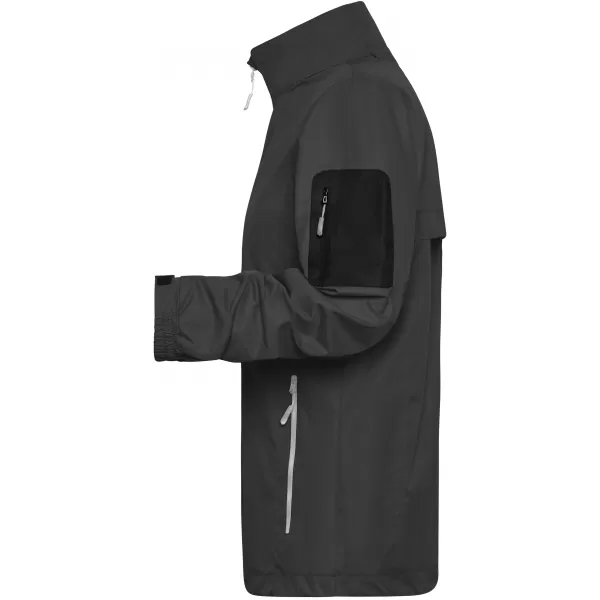 Pánská windbreaker bunda JAMES NICHOLSON JN1041 BLACK/SILVER 