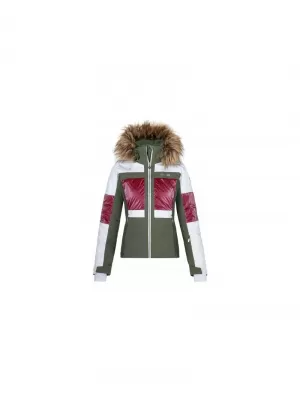 Dámská lyžařská bunda KILPI ELZA-W QL0154KI KHAKI