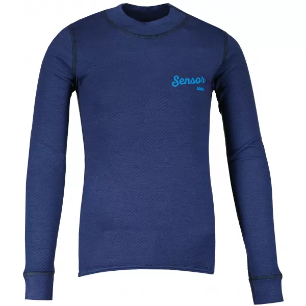  Dětské termo triko SENSOR MERINO DF LOGO 21200026 DEEP BLUE 