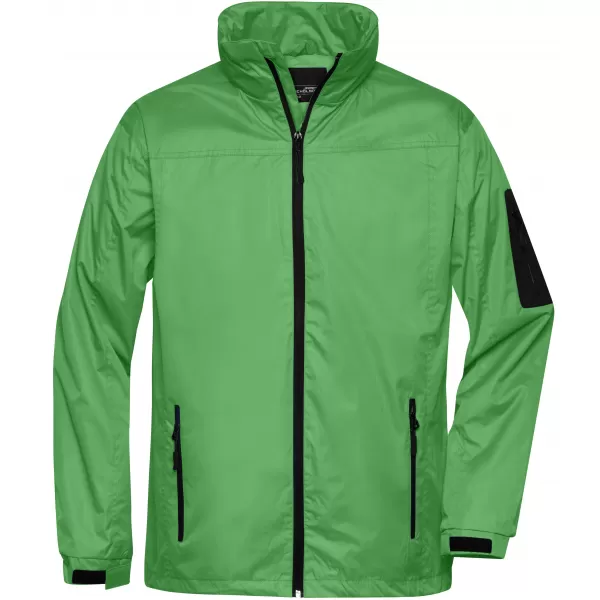  Pánská windbreaker bunda JAMES NICHOLSON JN1041 LIME GREEN/CARBON 