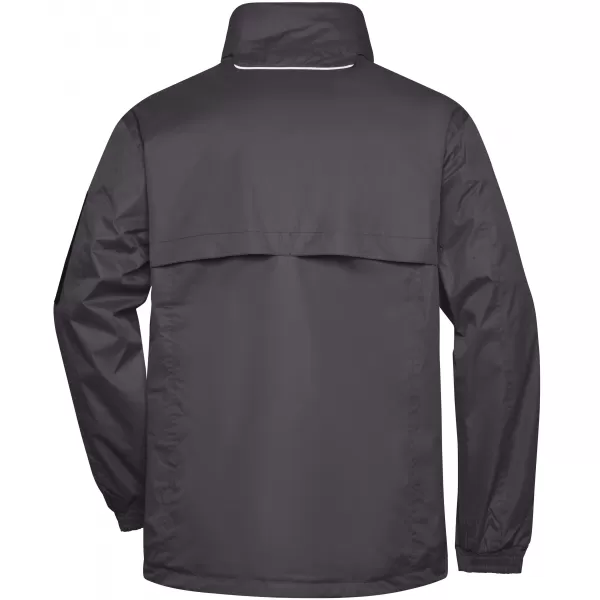  Pánská windbreaker bunda JAMES NICHOLSON JN1041 CARBON/AQUA 