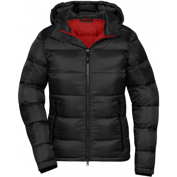  Dámská premium bunda JAMES NICHOLSON JN1167 BLACK/RED 