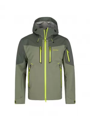 Pánská hardshell bunda KILPI HASTAR-M QM0101KI KHAKI