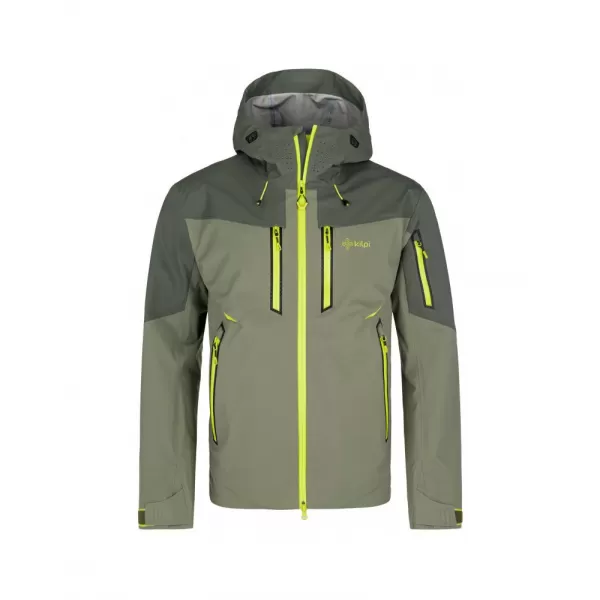  Pánská hardshell bunda KILPI HASTAR-M QM0101KI KHAKI 