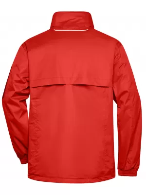 Pánská windbreaker bunda JAMES NICHOLSON JN1041 RED/BLACK