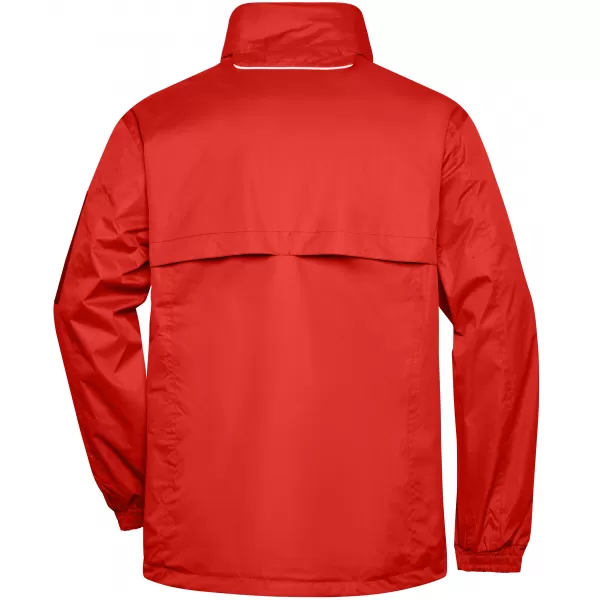  Pánská windbreaker bunda JAMES NICHOLSON JN1041 RED/BLACK 