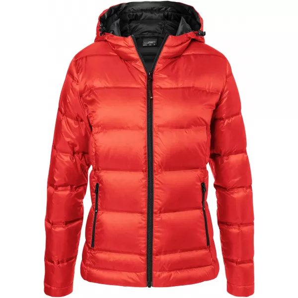  Dámská péřová bunda JAMES NICHOLSON JN1151 FLAME/BLACK 