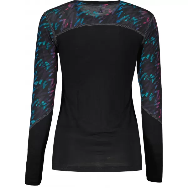  Dámské termo triko SENSOR MERINO IMPRESS 21200018 ČERNÁ/STRIPES 