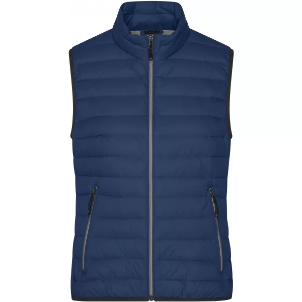  Dámská péřová vesta JAMES NICHOLSON JN1137 INDIGO BLUE/SILVER 