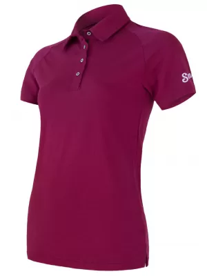 Dámské triko s límečkem SENSOR MERINO ACTIVE POLO 19100005 LILLA