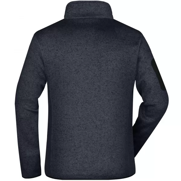  Pánská fleecová mikina JAMES NICHOLSON JN762 DARK GREY MELANGE/SILVER 