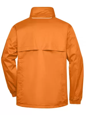 Pánská windbreaker bunda JAMES NICHOLSON JN1041 ORANGE/CARBON