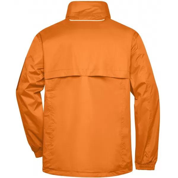  Pánská windbreaker bunda JAMES NICHOLSON JN1041 ORANGE/CARBON 