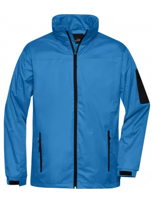 Pánská windbreaker bunda JAMES NICHOLSON JN1041 ROYAL/BLACK