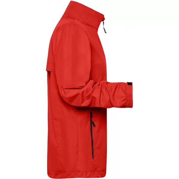  Pánská windbreaker bunda JAMES NICHOLSON JN1041 RED/BLACK 