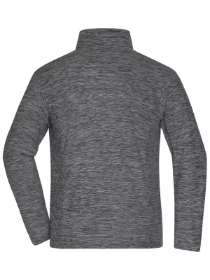 Pánská fleecová mikina JAMES NICHOLSON JN770 GREY MELANGE/ANTHRACITE