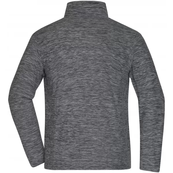  Pánská fleecová mikina JAMES NICHOLSON JN770 GREY MELANGE/ANTHRACITE 
