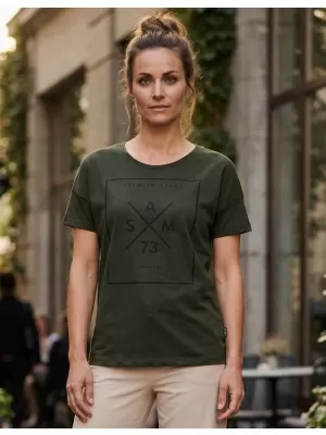 Dámské triko s krátkým rukávem SAM 73 TANYA WT 826 ARMY