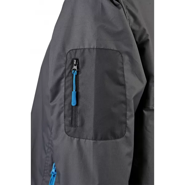  Pánská windbreaker bunda JAMES NICHOLSON JN1041 CARBON/AQUA 