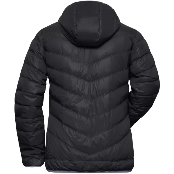 Dámská péřová bunda JAMES NICHOLSON JN1059 BLACK/GREY 