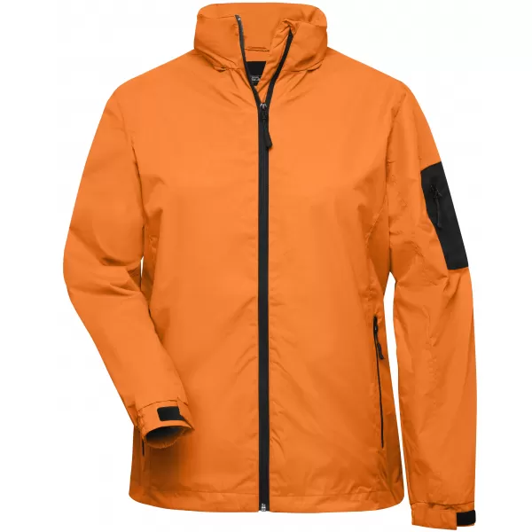  Dámská windbreaker bunda JAMES NICHOLSON JN1040 ORANGE/CARBON 