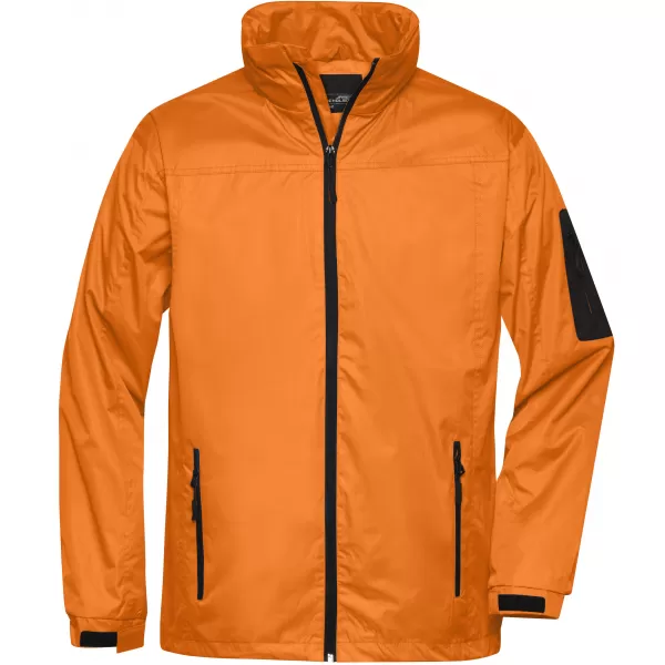  Pánská windbreaker bunda JAMES NICHOLSON JN1041 ORANGE/CARBON 