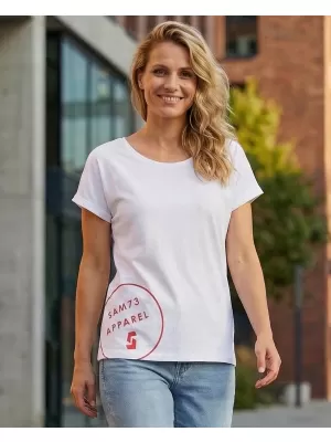Dámské triko s krátkým rukávem SAM 73 LEAH WT 828 BÍLÁ