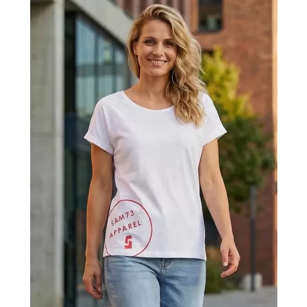  Dámské triko s krátkým rukávem SAM 73  LEAH WT 828 BÍLÁ 