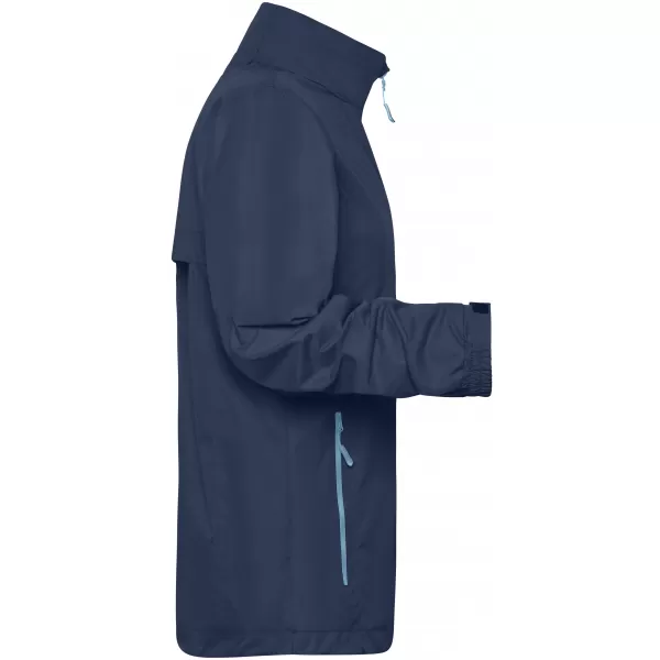  Pánská windbreaker bunda JAMES NICHOLSON JN1041 NAVY/AQUA 