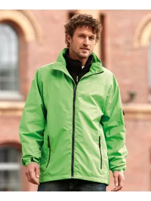 Pánská windbreaker bunda JAMES NICHOLSON JN1041 LIME GREEN/CARBON