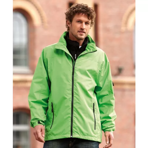  Pánská windbreaker bunda JAMES NICHOLSON JN1041 LIME GREEN/CARBON 