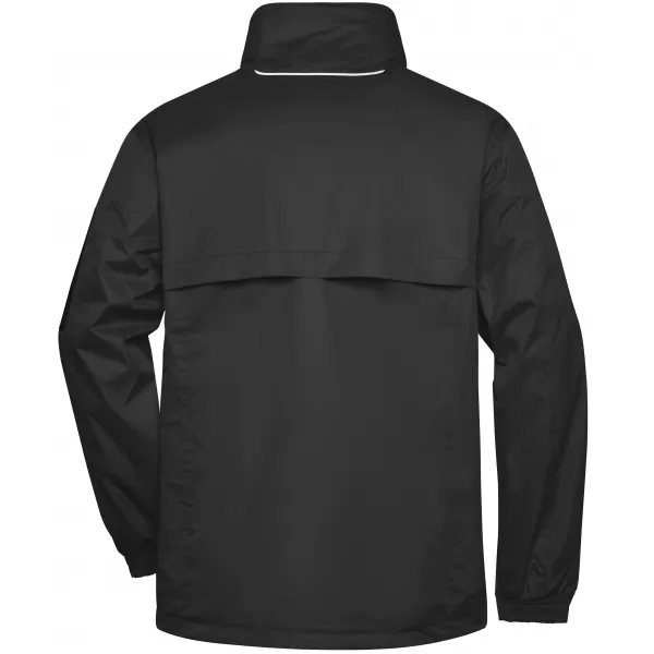  Pánská windbreaker bunda JAMES NICHOLSON JN1041 BLACK/SILVER 