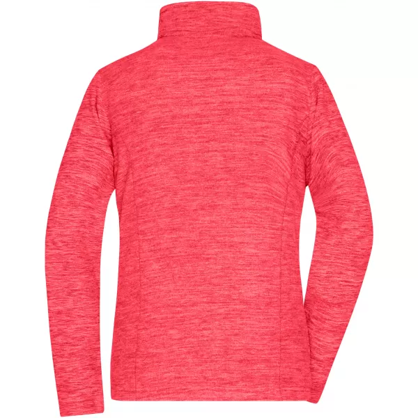  Dámská fleecová mikina JAMES NICHOLSON JN769 CORAL MELANGE/WHITE 