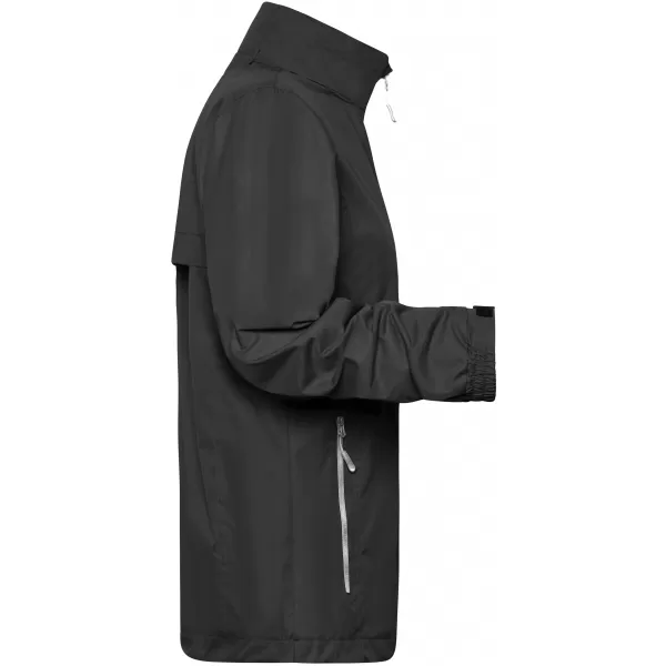  Dámská windbreaker bunda JAMES NICHOLSON JN1040 BLACK/SILVER 
